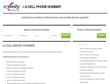 Tablet Screenshot of acellphonenumber.com